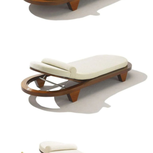 Custom Logo Modern Design Sunlounger Teslin Cushion Solid Back Folding for Outdoor Relaxation 3 Years Warranty Manual for - Product Image 2