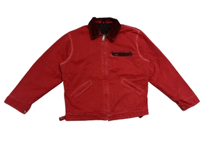 Personalizado Turn Down Collar Mano Bolsillos Metal Zip up Front Durable Cotton Heavy Cotton Worker Canvas para hombre - Product Image 3