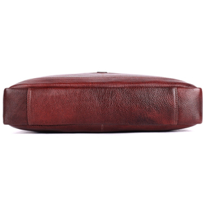 Maletín de Cuero para Portátil, Bolso de Hombro, Duradero, para Uso en Oficina, Color Rojo, Cierre con Asa - Product Image 3
