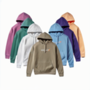 Recién llegado, Sudadera con capucha de algodón orgánico para bebés con mangas largas y puños acanalados, ajuste relajado para niñas pequeñas - Product Image 4