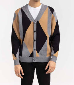 Pull à col rond en tricot d'hiver 2025 à manches longues personnalisé pour homme, surdimensionné, respirant, en laine/acrylique, jacquard - Product Image 4