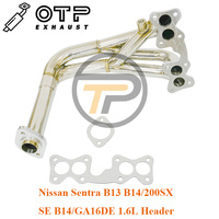 Cabezal de Tubo de Escape OTP para Nissan Sentra B13 B14/200SX SE B14/GA16DE 1.6L de Acero Inoxidable SUS304