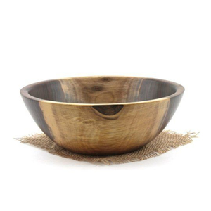 Bol à fruits en bois le plus vendu, design classique, décoration de table à manger, service de nourriture, bol en bois à prix raisonnable - Product Image 5