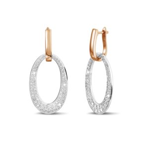 Pendientes de Oro Blanco de 18 Quilates con Diamantes Cultivados en Laboratorio, Claridad E VS, 2.1 Quilates, 15g, Par de Pendientes Brillantes, Joyería de Moda al por Mayor, Regalo para Mujer - Product Image 2