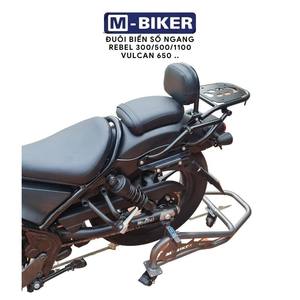 Support de plaque d'immatriculation horizontal en acier inoxydable pour motos Rebel 250/300/500/1100/Vulcan 650 et cadres, design Cyberpunk - Product Image 4