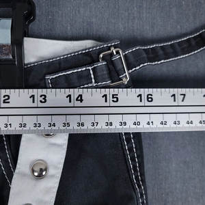 กางเกงขายาวทรงหลวมสไตล์โกธิคพังก์ สีดำขาวตัดกัน ประดับโซ่ รุ่น 2026 - Product Image 5