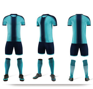 Nouvel ensemble de maillot de football en polyester 100% imperméable imprimé par transfert thermique rouge jaune vert bleu blanc - Product Image 4