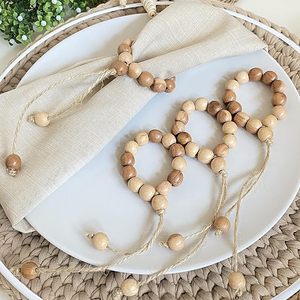 Rond de serviette en bois super luxe, décor de table de fête de mariage en forme vintage, rond de serviette exclusif, noël indien - Product Image 1
