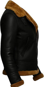 <b>Women</b> Trendy <b>Leather</b> <b>Bomber</b> <b>Jacket</b> with Fur Lining | Winter Thick Fur <b>Leather</b> Coat | Wholesale Fashion <b>Jackets</b> Wholesale ODM - Product Image 2