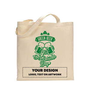 Bolso Tote para Mujer del Día de San Patricio - Verde, con Diseño de Cerveza, ¡Feliz por Celebrar! - Product Image 3
