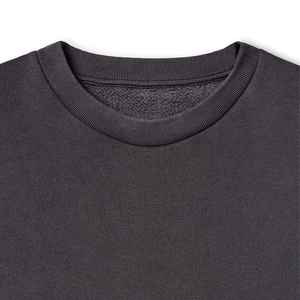 Sweat-shirt à col rond personnalisé 100% coton Sweat-shirt à col rond surdimensionné en molleton français Sweat-shirt uni Streetwear Sweat-shirt à col rond de luxe - Product Image 4