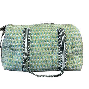 กระเป๋ายิมผ้าฝ้ายบุสองชั้นขนาดใหญ่ใช้งานได้หลากหลายสำหรับกีฬากลางแจ้งและการเดินทางแบบมีซิป - Product Image 1