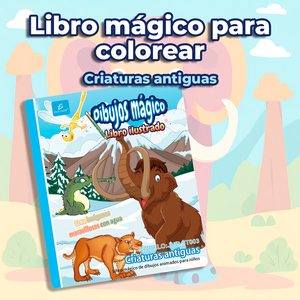 Libro da colorare per bambini sui animali preistorici per l'apprendimento - Product Image 1