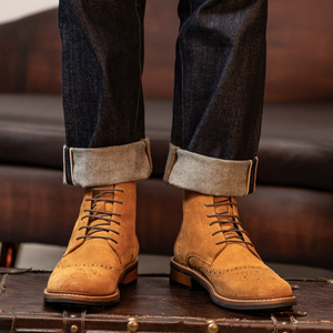 Botas de Media Pantorrilla de Cuero Esmerilado a la Moda con Hebilla y Diseño Ligero para Usar en Invierno y como Zapatos de Fiesta - Product Image 5