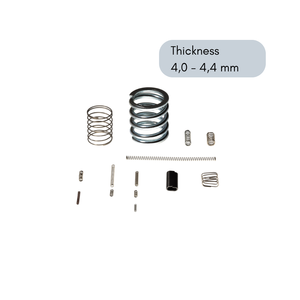 Muelles de Compresión de Acero al Carbono y Acero Inoxidable Galvanizado en Zinc, Precio Directo de Fábrica Italiana, Personalizados para Piezas Industriales, 4-4,4 mm - Product Image 1