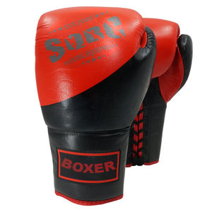 Gants de compétition de boxe professionnels | Gants à lacets en cuir d'origine pour les combattants professionnels, qualité supérieure durables et confortables - Product Image 1