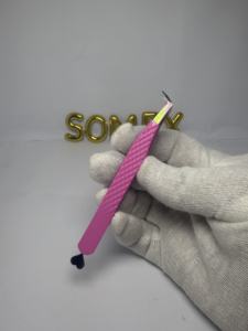 Pinzas de pestañas extra afiladas y perfectamente alineadas para extensión de pestañas y tratamiento de cabello encarnado - Product Image 5