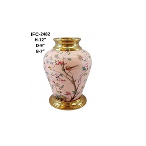 Luxury Green Marble Wholesale Stylish Flower <b>Vase</b> <b>Stand</b> Home Decor Flowers Pot <b>Vases</b> Luxurious Decorative Pots Hotel Tabletop - Product Image 1