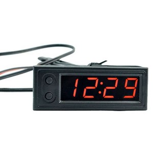 AEK-Tech BJ-TV02.R Indicador Digital LED Rojo - Termómetro, Voltímetro y Reloj de 22 mm - Product Image 1