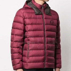 Blouson d'hiver chaud et ajusté à capuche matelassé, en soie, personnalisé, décontracté, pour homme, style urbain - Product Image 6