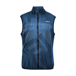 Chaquetas y abrigos sin mangas con cremallera transpirable y bordado con logotipo personalizado Servicio OEM - Product Image 1