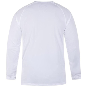 Vêtement de compression uni de couleur unie, haut de sport, logo personnalisé, manches longues, rashguard UPF50+, polyester/nylon - Product Image 6