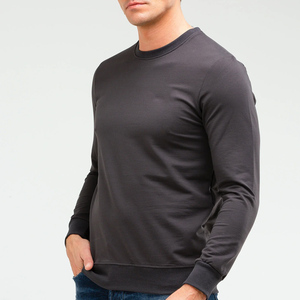 Sweat-shirts personnalisés en coton mélangé, poids lourd 450 g/m², doublés en polaire, col rond, pour hommes, 2025 - Product Image 2