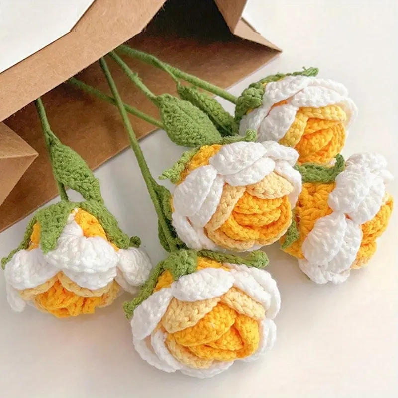 Handmade Crochet Rose Flowers Handmade Flower