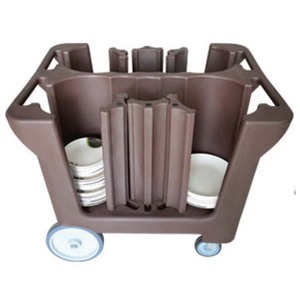 عربة تجميع الأطباق التجارية للمطاعم، عربة بلاستيكية لحمل الأطباق، عربة تنظيف الأطباق للفنادق مع عجلات - Product Image 3