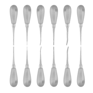 Dogmatic International Élévateurs dentaires manuels réutilisables en acier inoxydable pour extraction, Classe I DM1505 Bein Droit Rond 4.0mm - Product Image 2