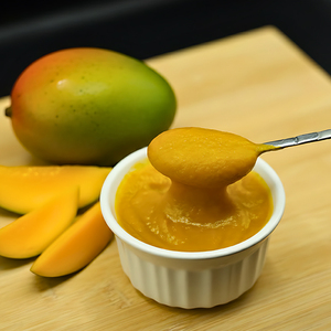 น้ำมะม่วงเข้มข้นรสธรรมชาติ 100% ออร์แกนิค บรรจุในถุงปลอดเชื้อ โดย Hunza Citrus and Pulp - Product Image 1