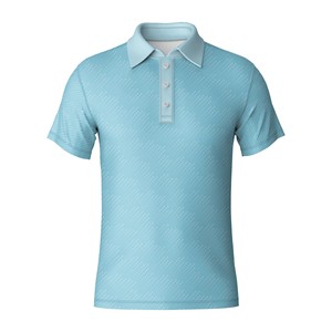 Men's Golf Polo Shirt Polyester Spandex Lightweight Quick Dry Breathable Performance OEM Custom Logo Vietnam Factory - Product Image 4