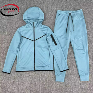 Terzo กีฬา Unisex เสื้อฮู้ดและ Joggers แบบกําหนดเองชุดออกแบบชุดกีฬาสําหรับผู้ชายสวมใส่การฝึกอบรมที่สะดวกสบาย - Product Image 5