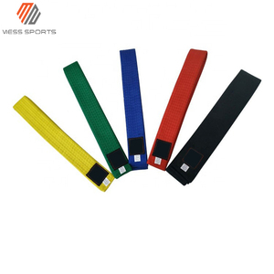Ceinture de Taekwondo et de Karaté en Polyester et Coton Multicolore de Qualité Supérieure MESS SPORTS pour Unisexe - Product Image 4