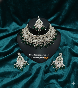 Collier ras du cou ethnique pour femme Lucentarts, plaqué or rose, avec zircons et perles d'imitation, idéal pour les mariages indiens et les soirées – Le plus tendance - Product Image 6