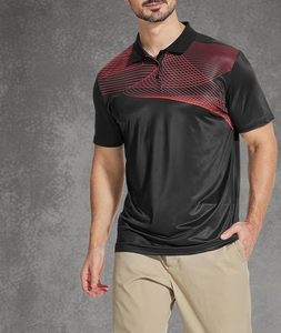 เสื้อโปโลผู้ชายทรงหลวม 100% โพลีเอสเตอร์ ปรับแต่งได้ ทรงเข้ารูป แขนสั้น ไซส์ใหญ่ สีพื้น 200 กรัม ผ้าถักแบบซับลิเมชั่น - Product Image 6