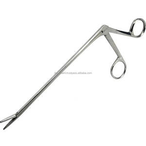 Tijeras Curvas Izquierdas Tipo Cocodrilo, Hoja de 5 mm, Instrumento Quirúrgico Manual Bellucci de Acero Inoxidable para Otorrinolaringología, Certificado CCC, OEM/Private - Product Image 3