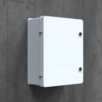 Boîtier de distribution blanc Yavuz Pano Aydinlatma en plastique ABS 400x500x190 mm IP65, plaque de montage en surface