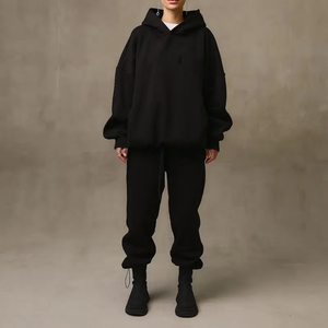 Chándal de alta calidad para hombres, sudaderas con capucha y pantalones, conjuntos de sudaderas con capucha Unisex de gran tamaño para hombres - Product Image 6