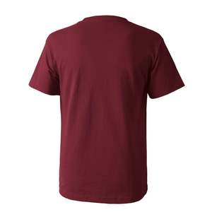เสื้อยืดผ้าฮิปฮอปคอวีสำหรับผู้ชาย, เสื้อยืดทรงหลวมสีพื้นระบายอากาศแห้งเร็วผ้าฝ้าย100% 210กรัม - Product Image 4