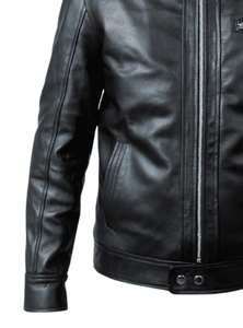 Chaqueta de piel auténtica de diseñador informal de alta calidad personalizada, chaqueta de moda de invierno transpirable con cuello levantado de estilo clásico Esprit - Product Image 4