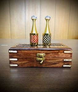 Caja de Madera Grande para Attar, Caja de Perfume de Madera Tallada de Lujo, Cajas Pequeñas de Madera - Product Image 6