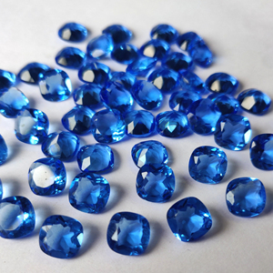 แทนซาไนต์สังเคราะห์ทรงคุชชั่น 7 มม. สีสวยงาม คุณภาพเยี่ยม - Product Image 1