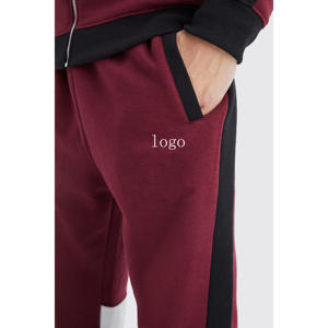 Sudadera con cuello y cremallera para hombre personalizada, conjunto de chándal para correr, chándal con cremallera completa, chándal de punto con estampado digital para hombre - Product Image 6