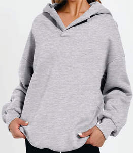 Sweats à capuche d'hiver et sweats à capuche anti-rides pour femmes polaire à manches longues pull surdimensionné mode - Product Image 1