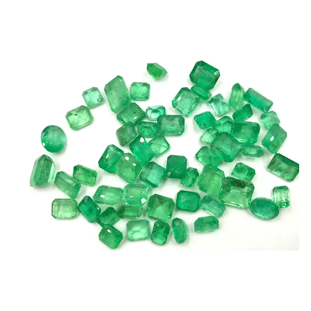 Pietre preziose sfaccettate preziose in vendita smeraldo colonico gioielli naturali fare gemme Narnoli taglio smeraldo 3 carati più verde classico