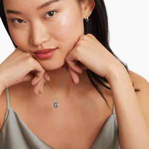 Joyería de Moda para Mujer, Collar de Moissanita Estilo Tenis, Piedras de Corte Redondo, Cadena Fina, Plata de Ley 925, Elegante Regalo - Product Image 3