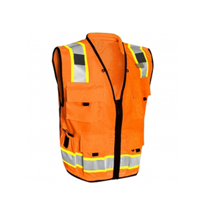 Custom Logo <b>Security</b> Jackets and Vests with 4 Pockets Reflective Safety Clothing with High Visibility Reflectors - Product Image 1