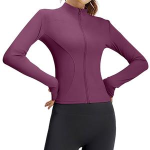 Top de Yoga Personalizado Transpirable de Spandex/Nailon, Talla Grande, Chaqueta Deportiva Ligera y Suave para Entrenamiento - Product Image 3