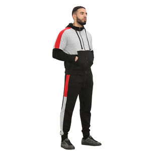 Survêtement réversible en molleton de coton coupe régulière, coupe-vent, écologique, avec logo personnalisé pour homme, nouveau style, à capuche - Product Image 2